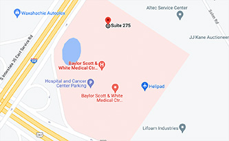 Map of Texas Colon & Rectal Specialists–Waxahachie North