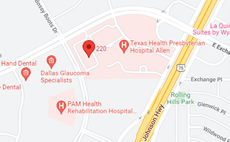 Map of Texas Colon & Rectal Specialists–Allen